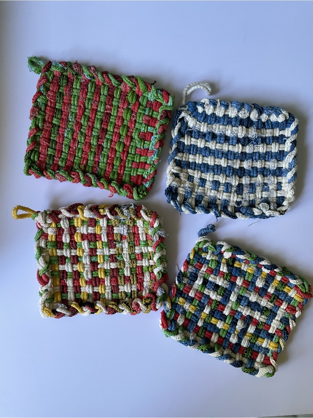 Potholder Set of 4 Handmade